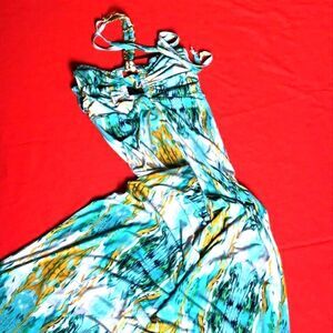 Sele Halter Maxi multicolor Women’s dress Size S